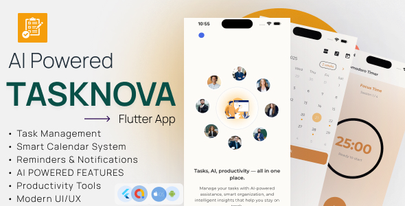 TaskNova - AI Powered Task Manager and Productivity Full Application